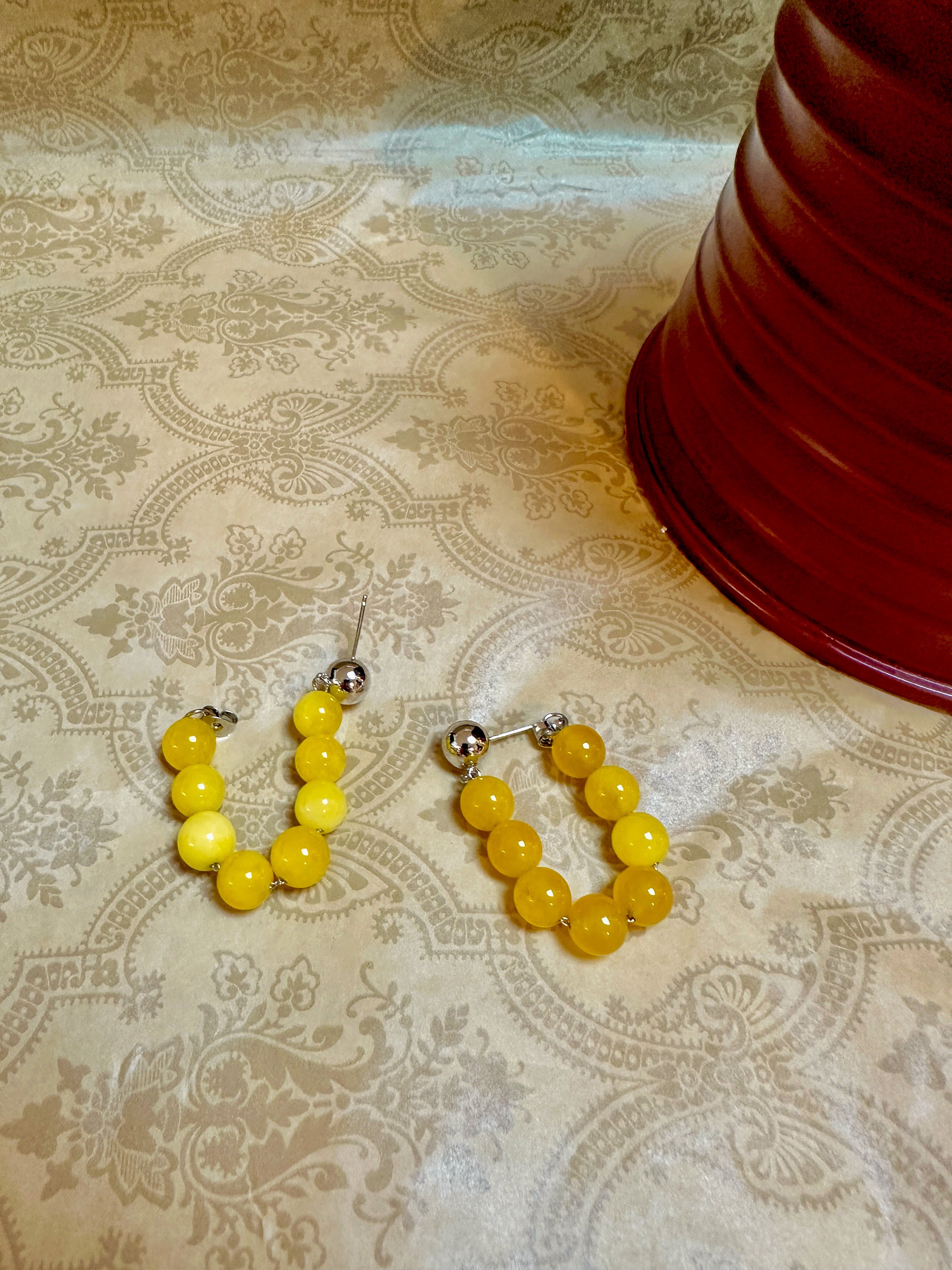 Imitation Stained Glass Earrings