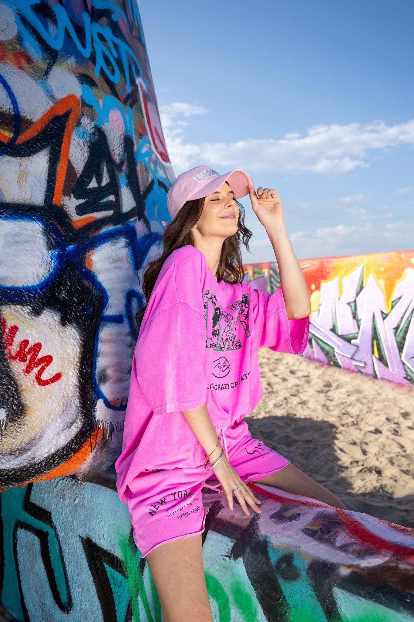 CRAZY LOGO Tee - Pink