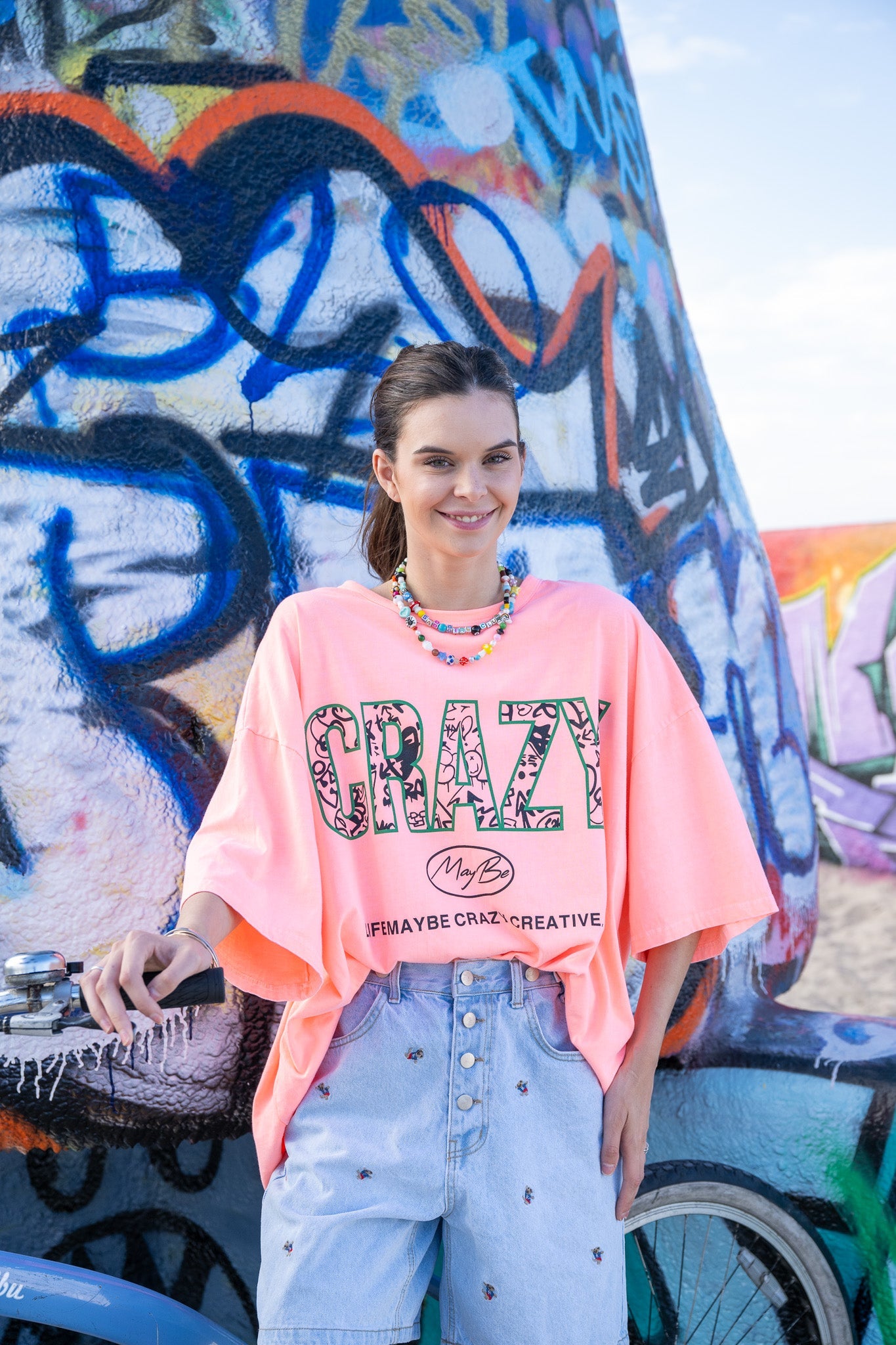 CRAZY LOGO Tee - Orange